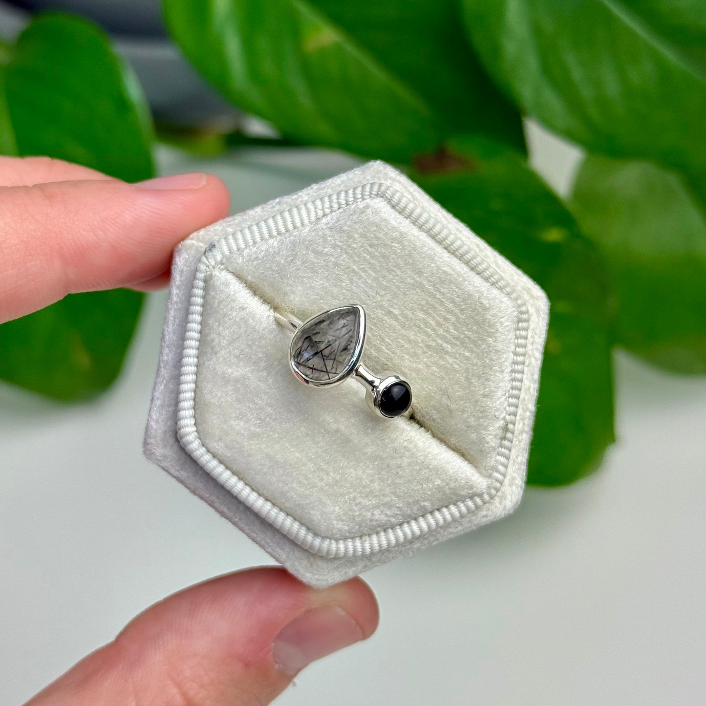 Assorted Silver Crystal Rings