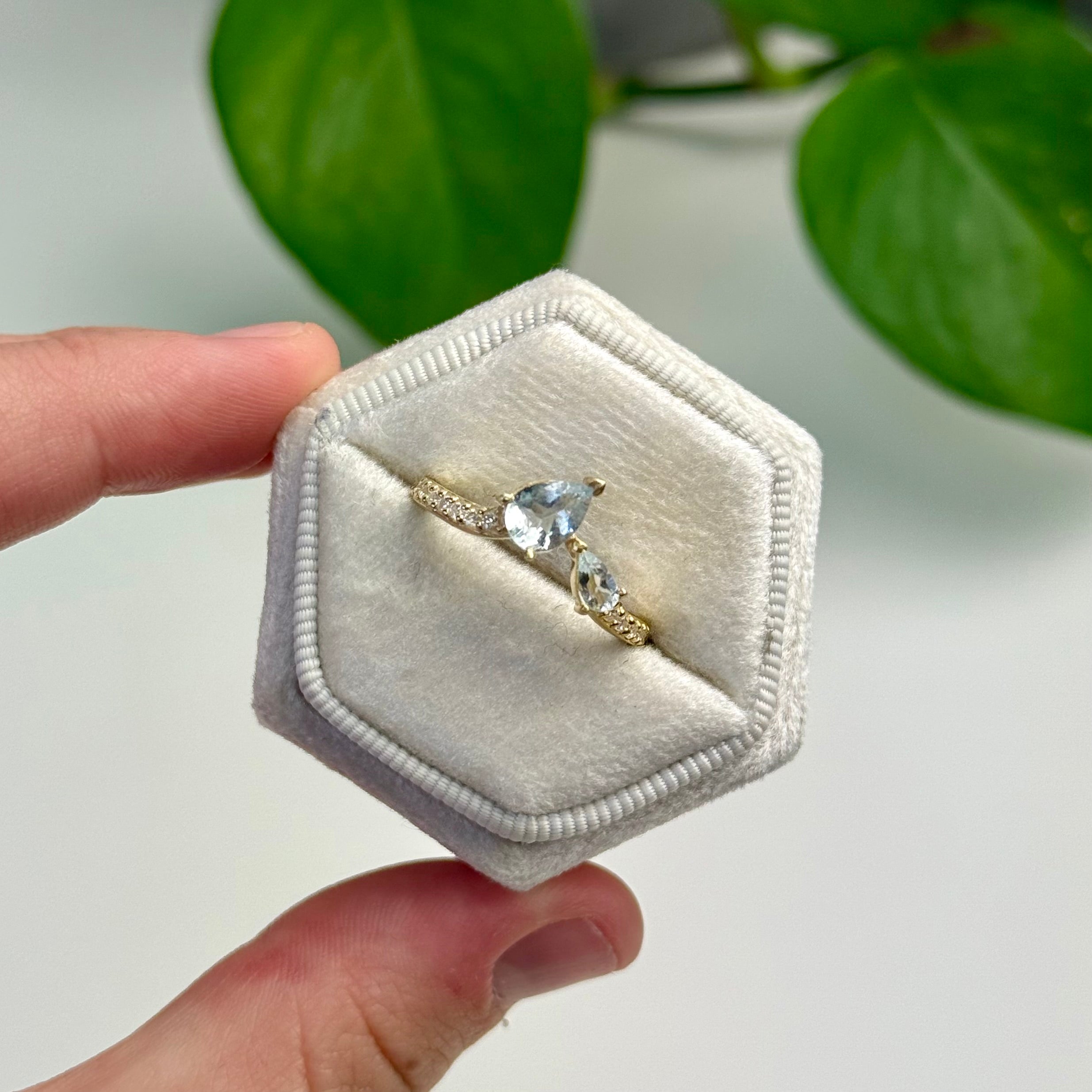 Assorted Gold Crystal Rings