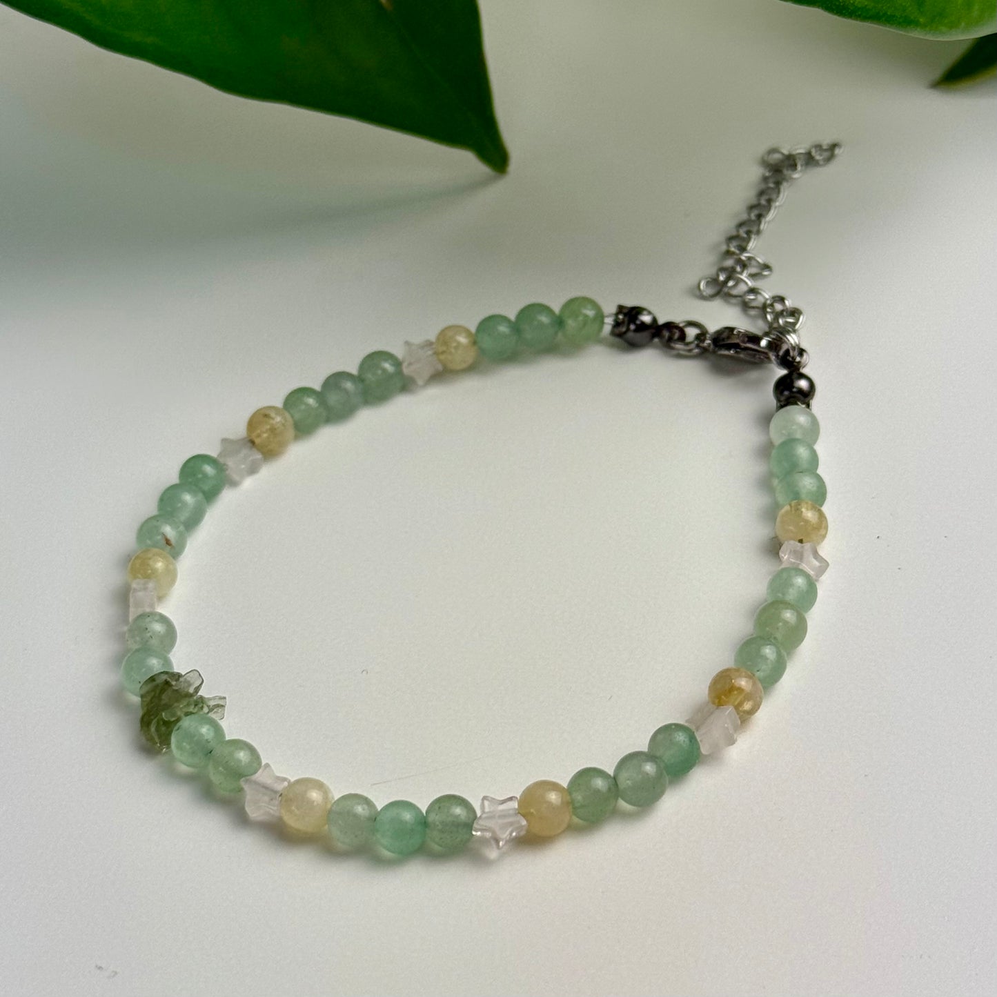 The Abundance Bracelet — Green Aventurine, Citrine, Moonstone & Moldavite