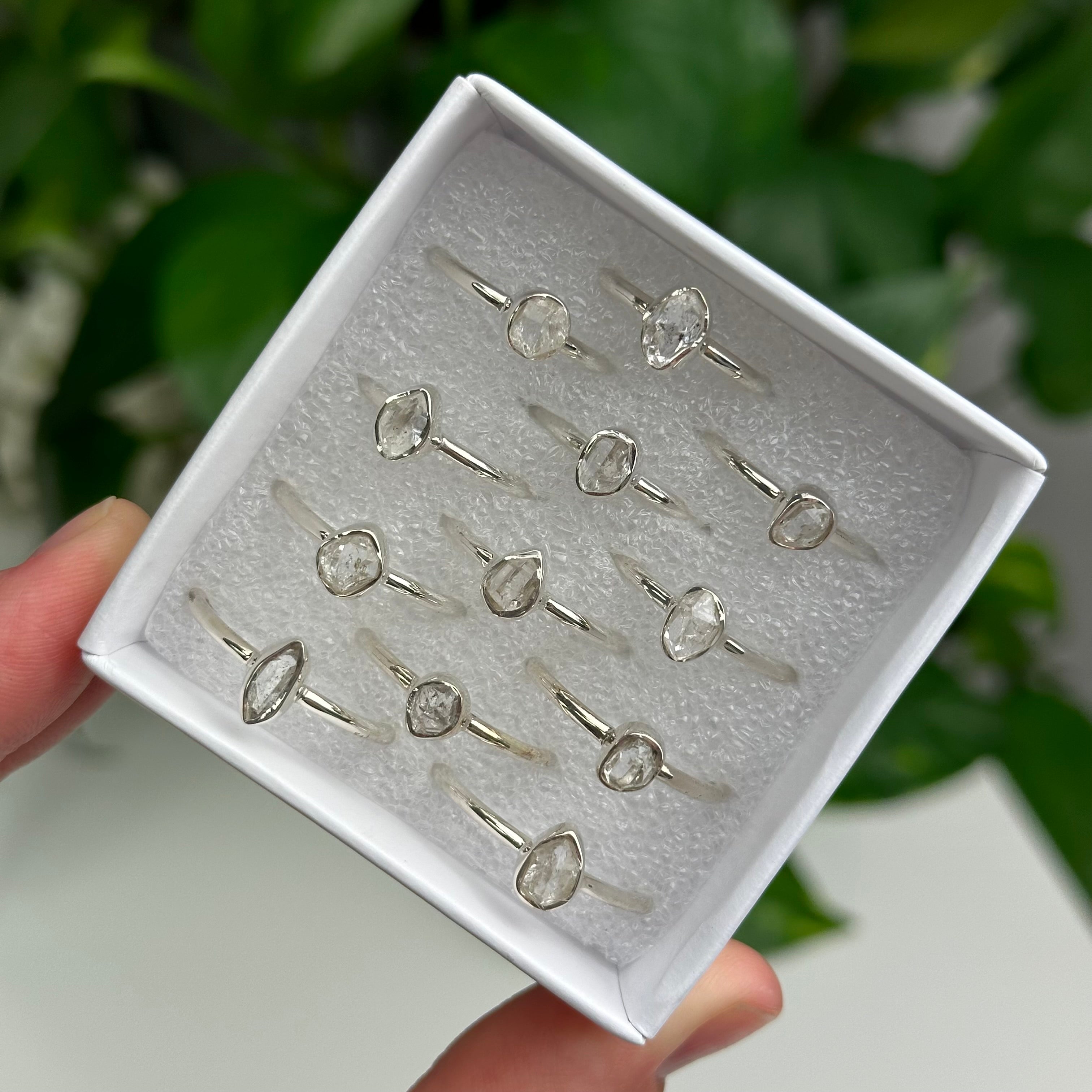 Herkimer Diamond Rings