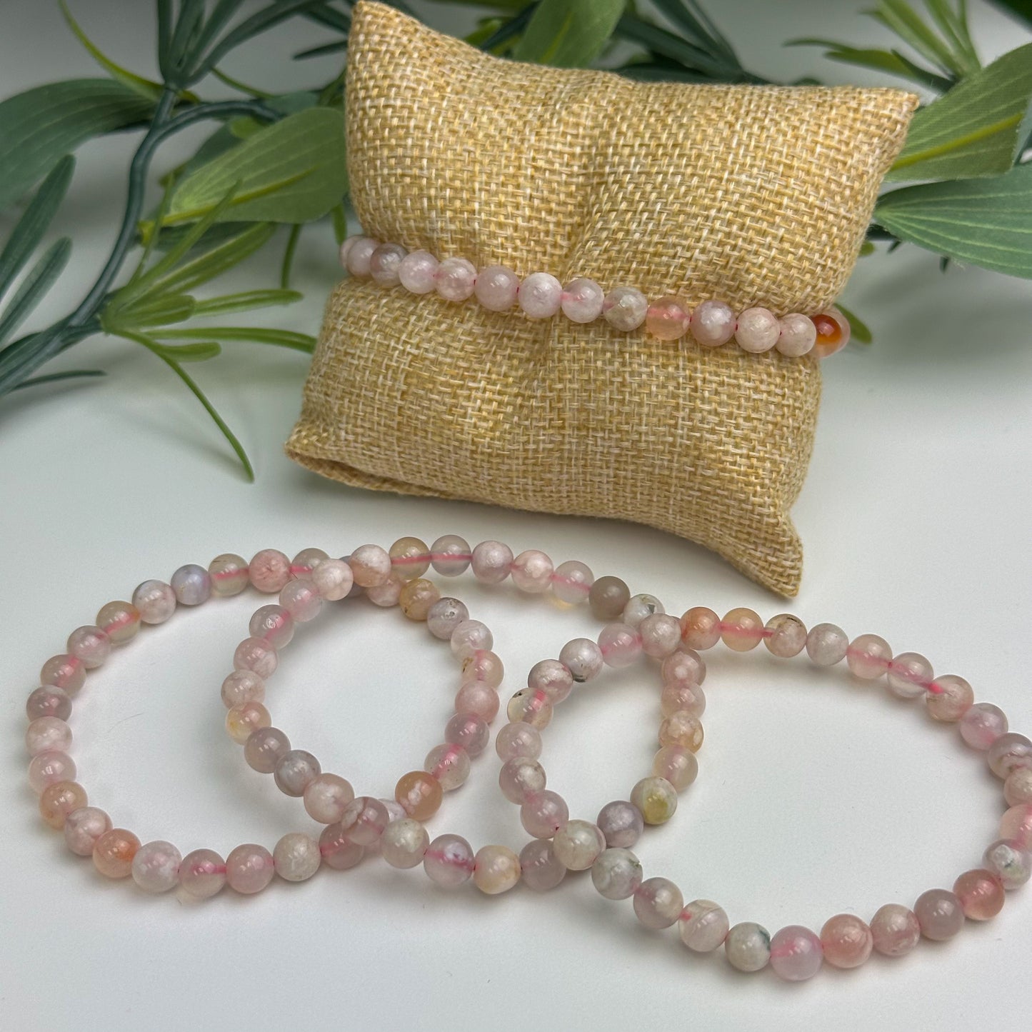 Flower Agate Bracelet