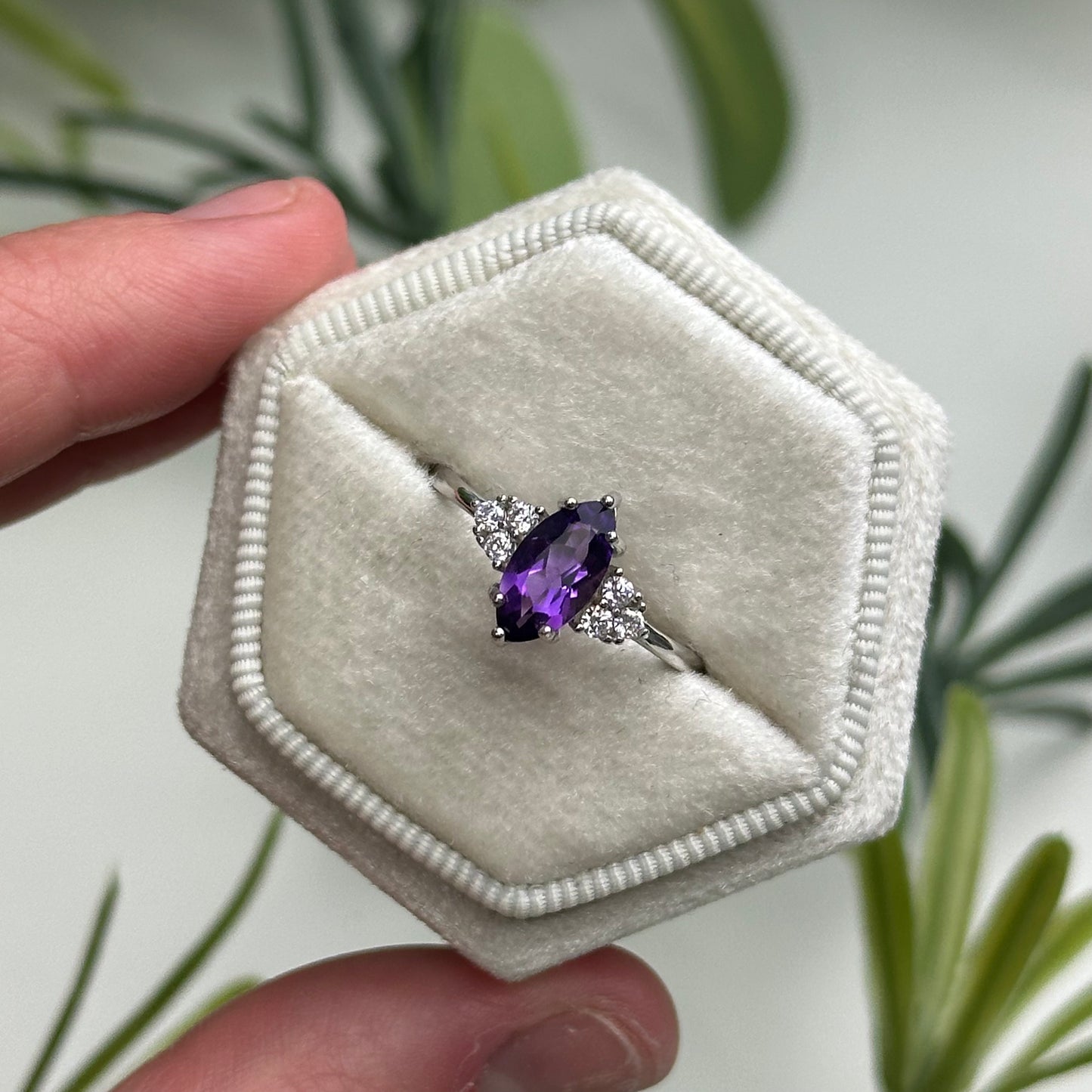 Adjustable Amethyst Rings