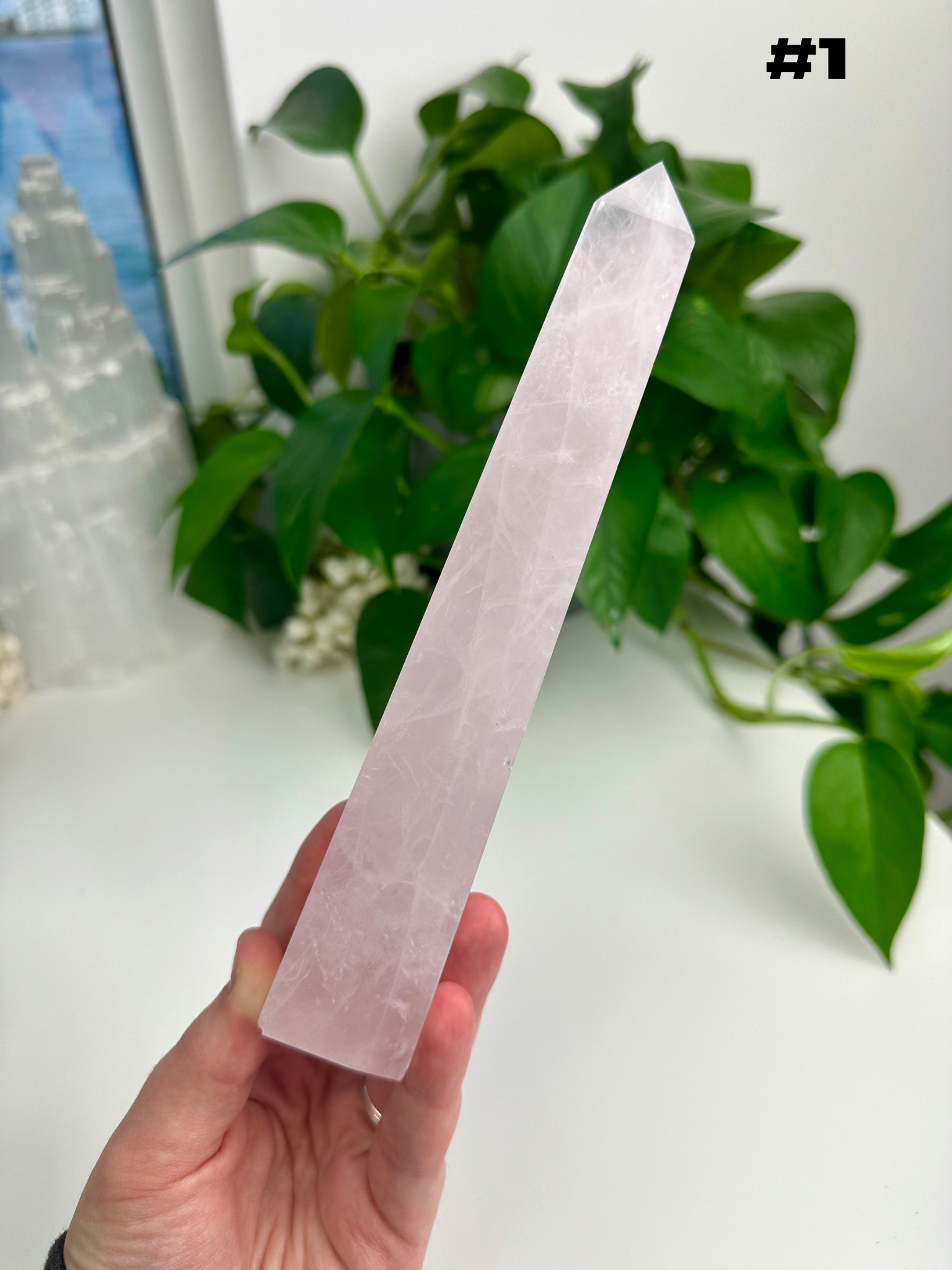 Rose Quartz Obelisks
