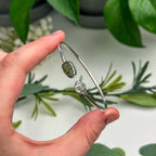 Moldavite and Herkimer Diamond Bracelet