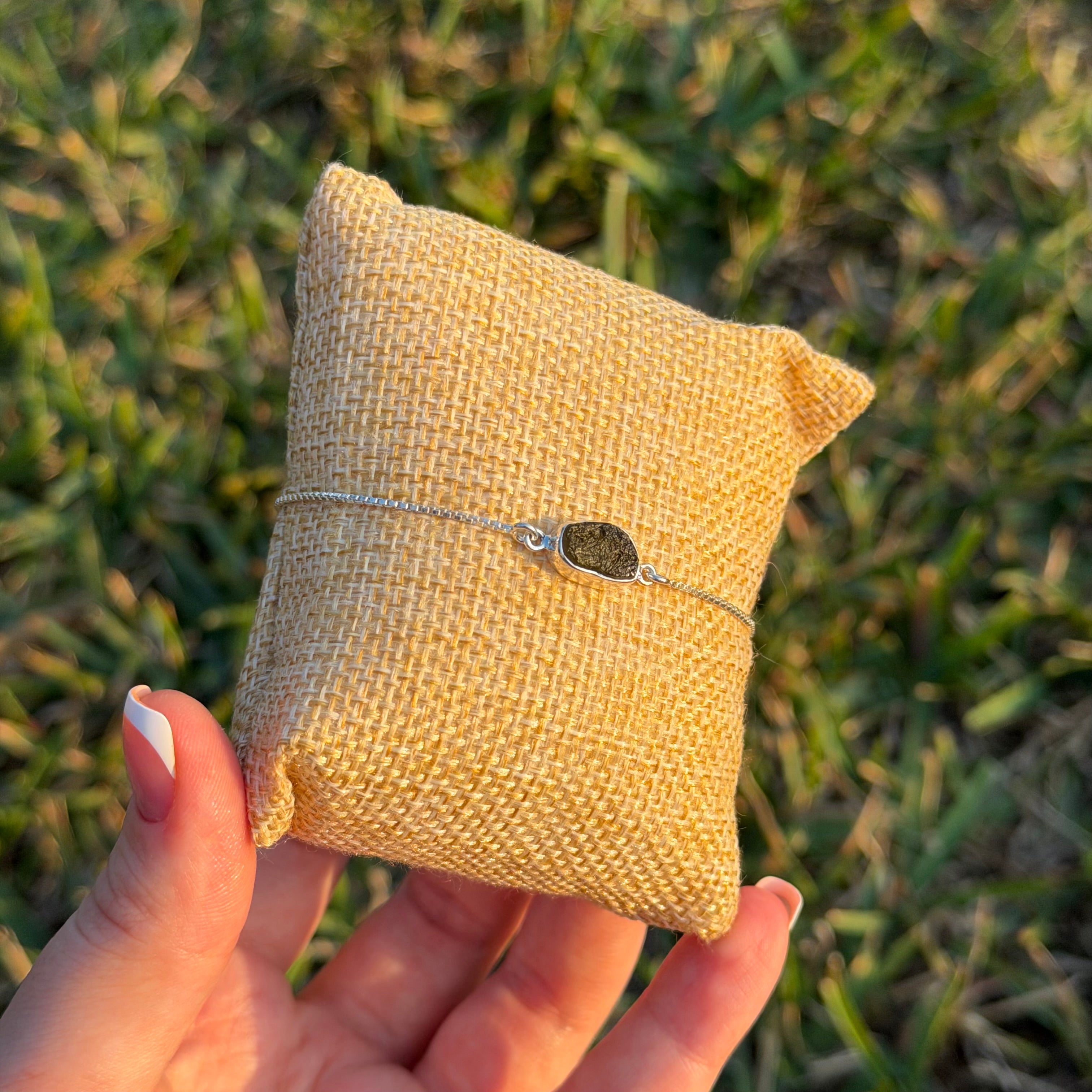 Moldavite Bolo Bracelets