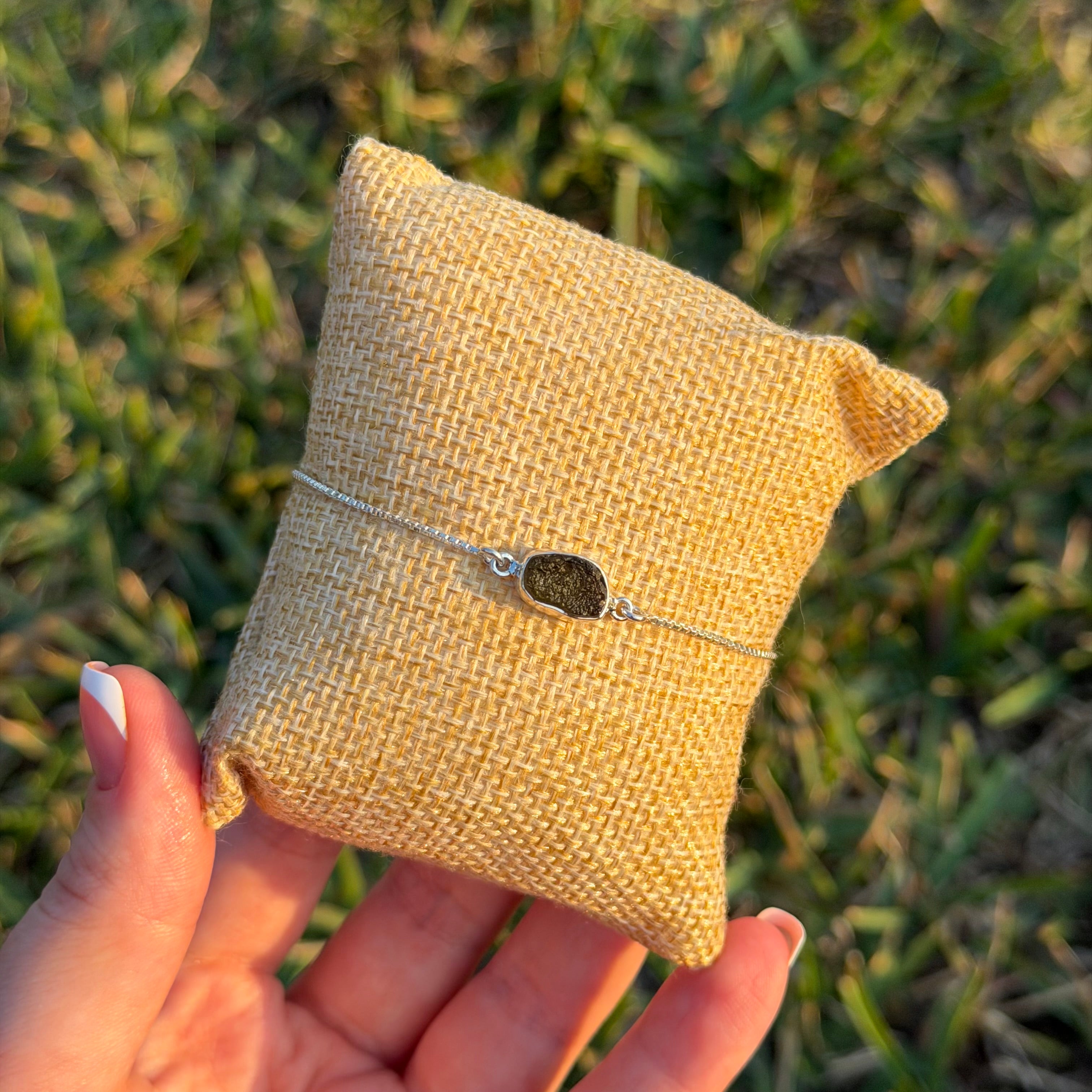 Moldavite Bolo Bracelets