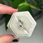Adjustable Raw Moldavite Star Ring