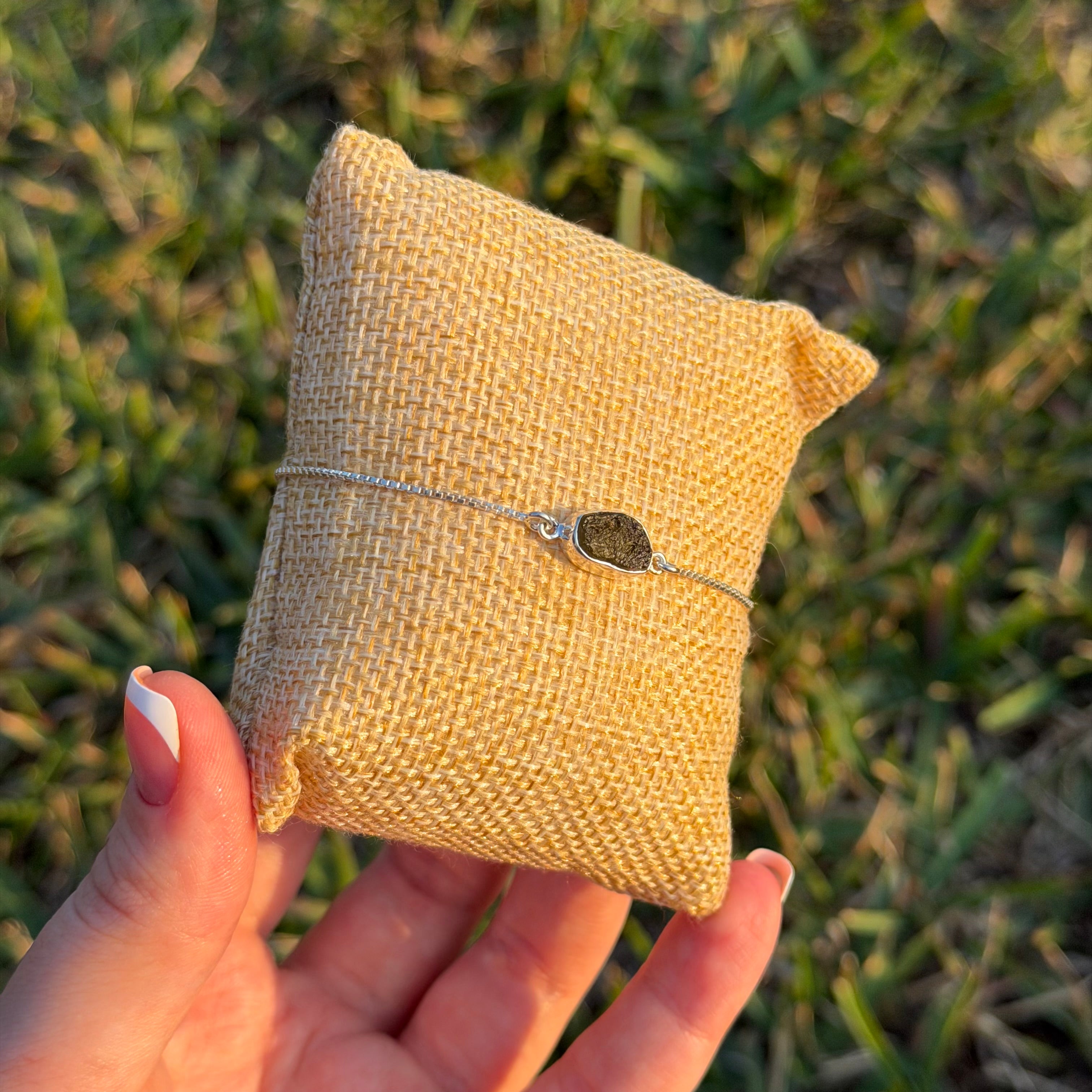 Moldavite Bolo Bracelets