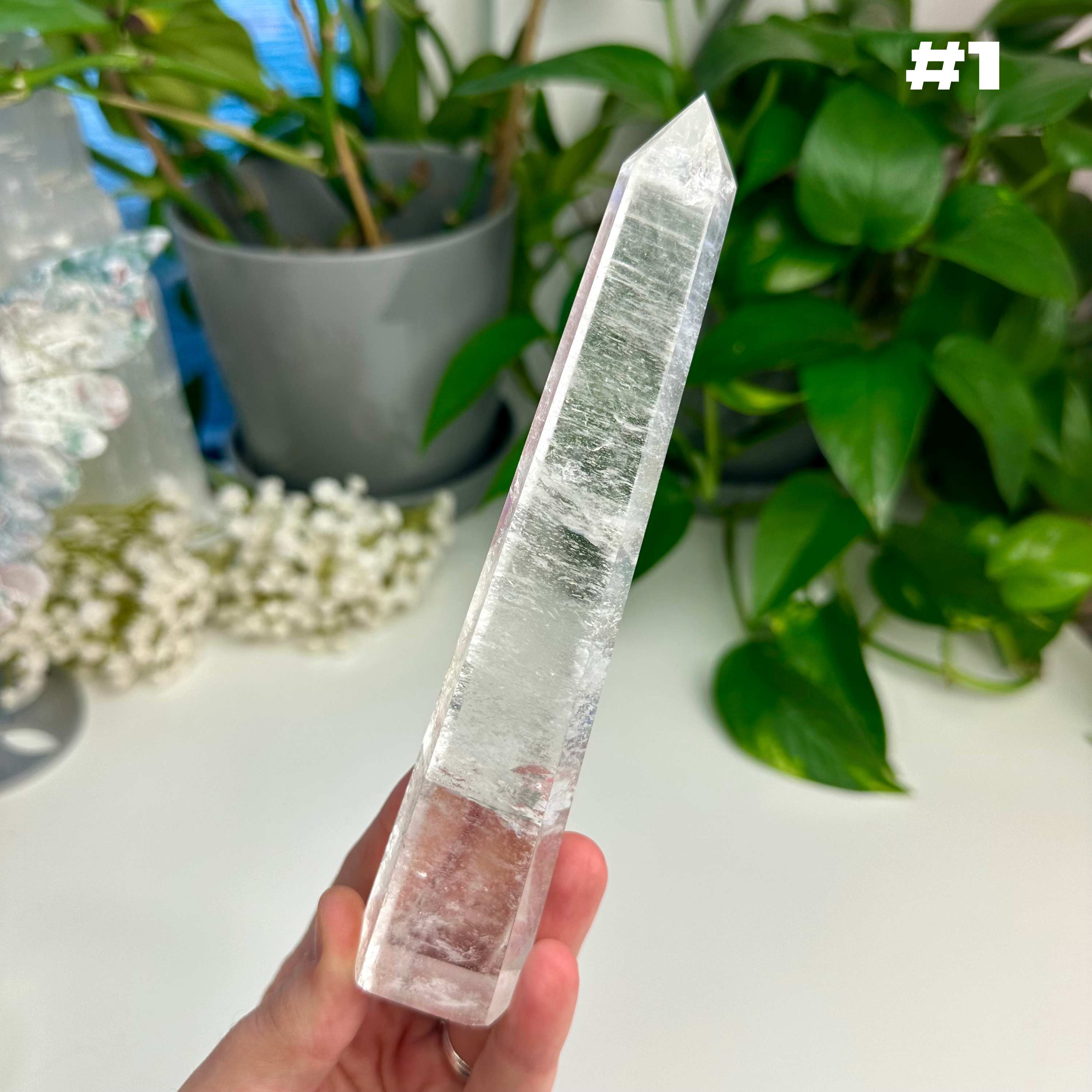 Clear Quartz Obelisks