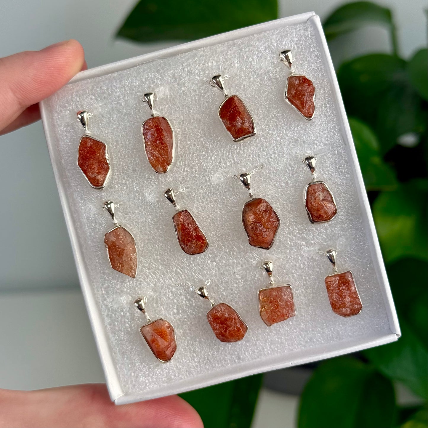 Sterling Silver Sunstone Necklaces