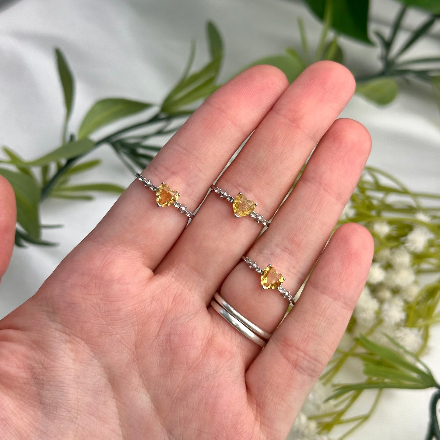 Adjustable Citrine (HTA) Rings