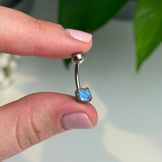 Labradorite Belly/Naval Ring