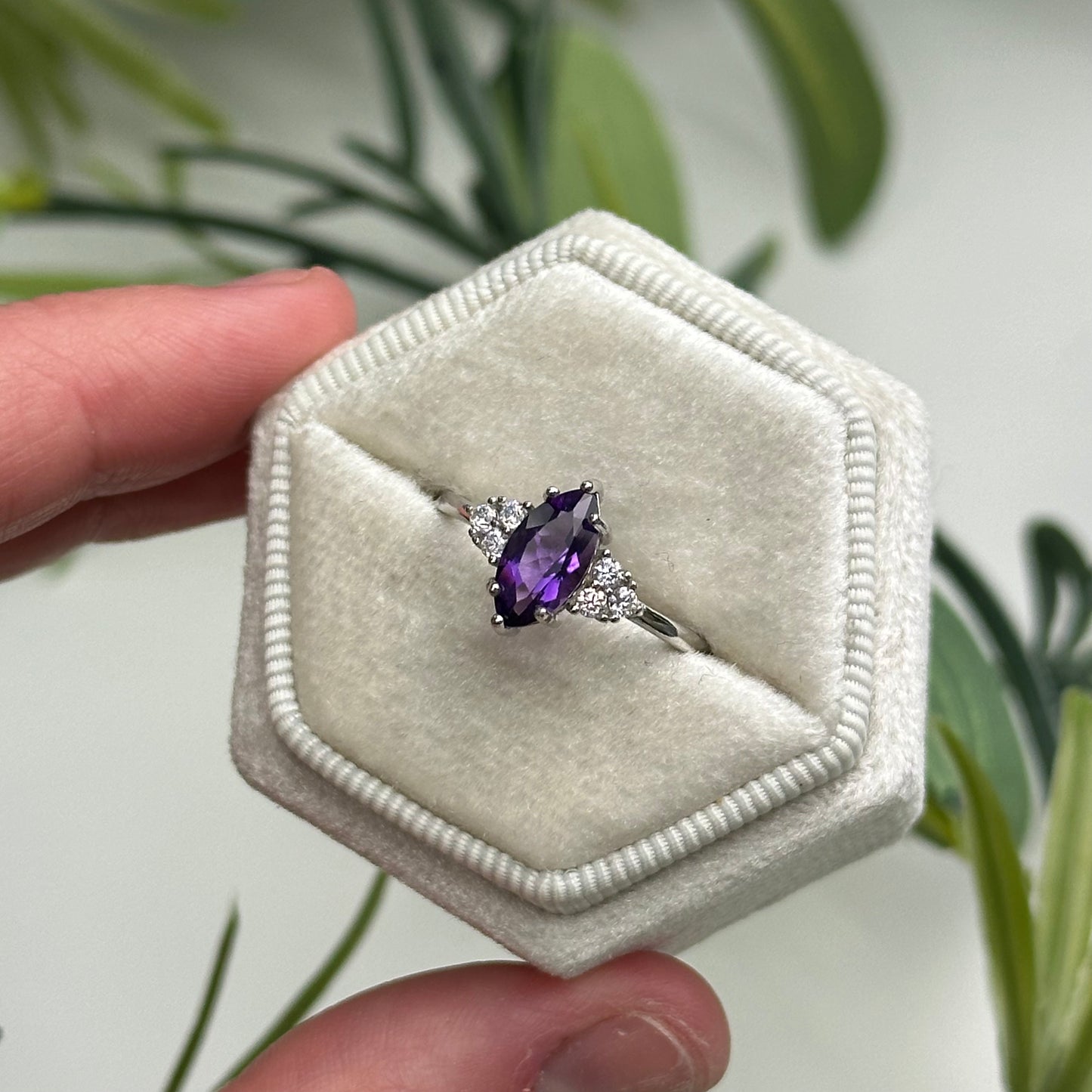 Adjustable Amethyst Rings