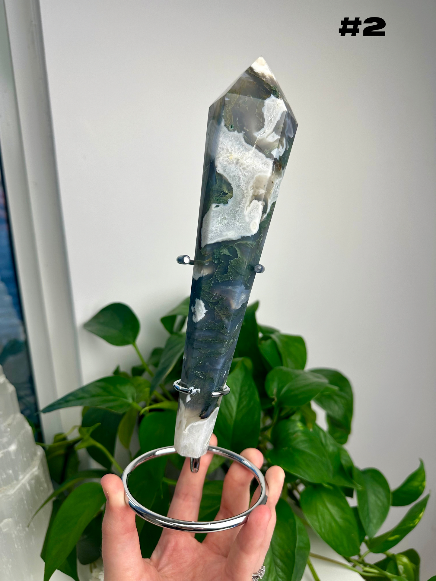 Moss Agate Wands