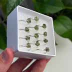 Sterling Silver Moldavite Ring (Prong Bezel)