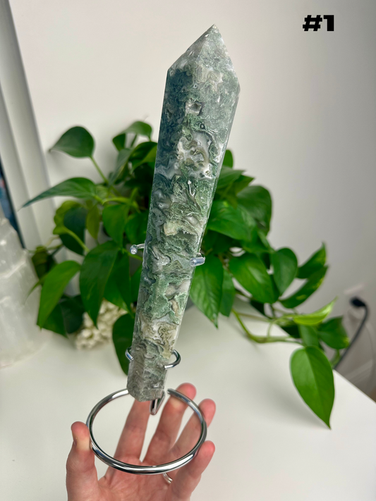 Moss Agate Wands