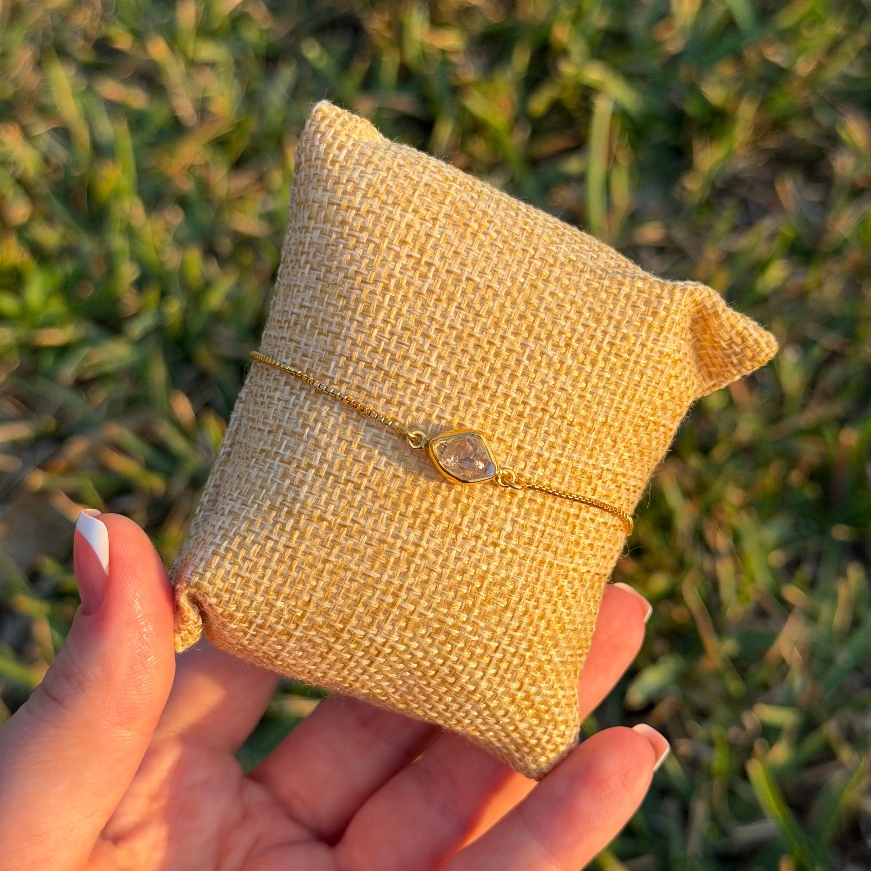 Herkimer Diamond Bolo Bracelets