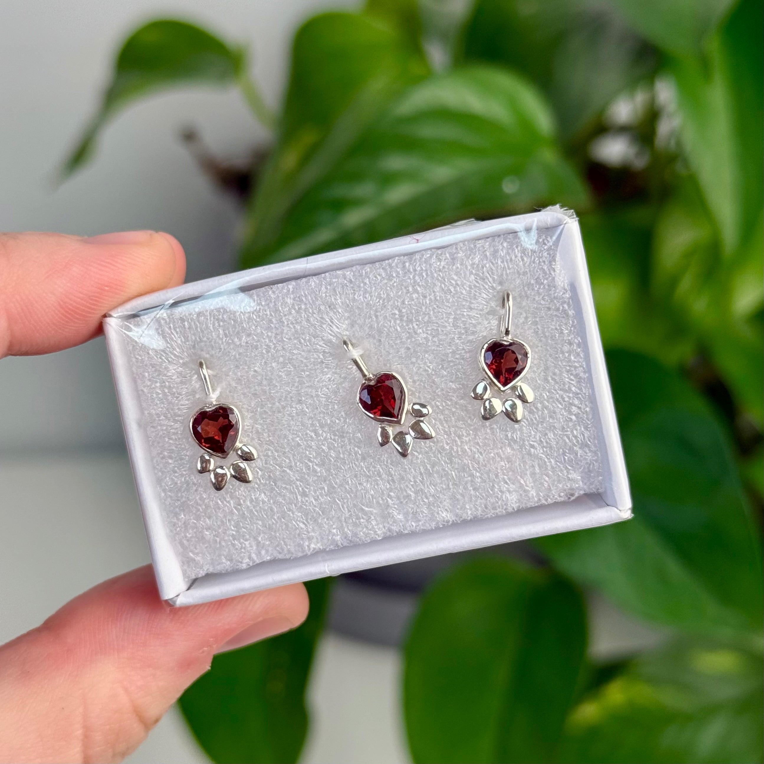 Sterling Silver Garnet Necklaces