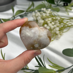 Flower Agate Hearts