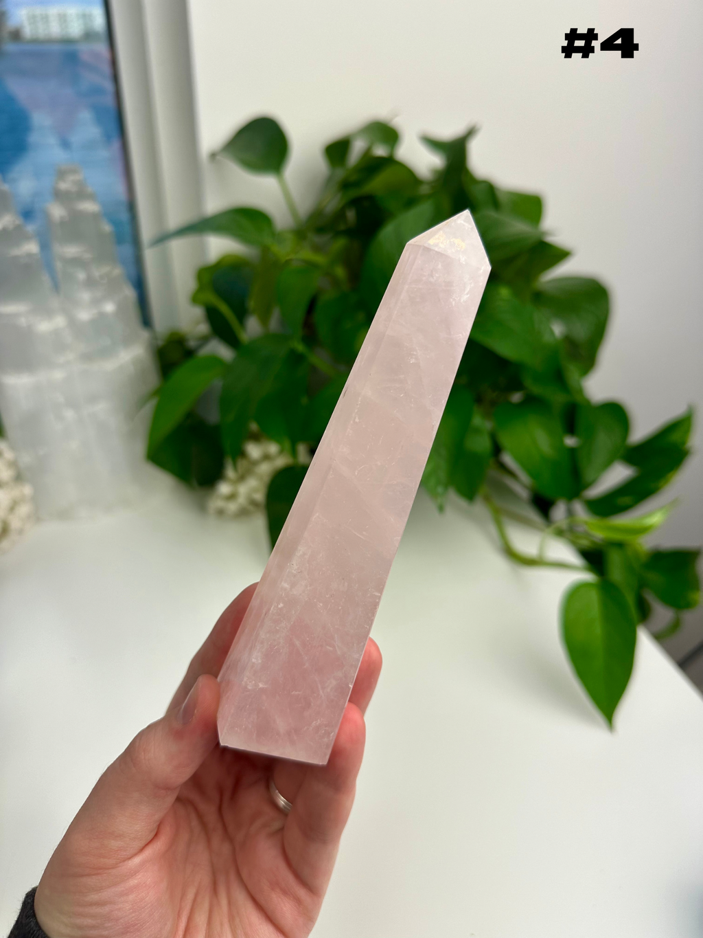 Rose Quartz Obelisks