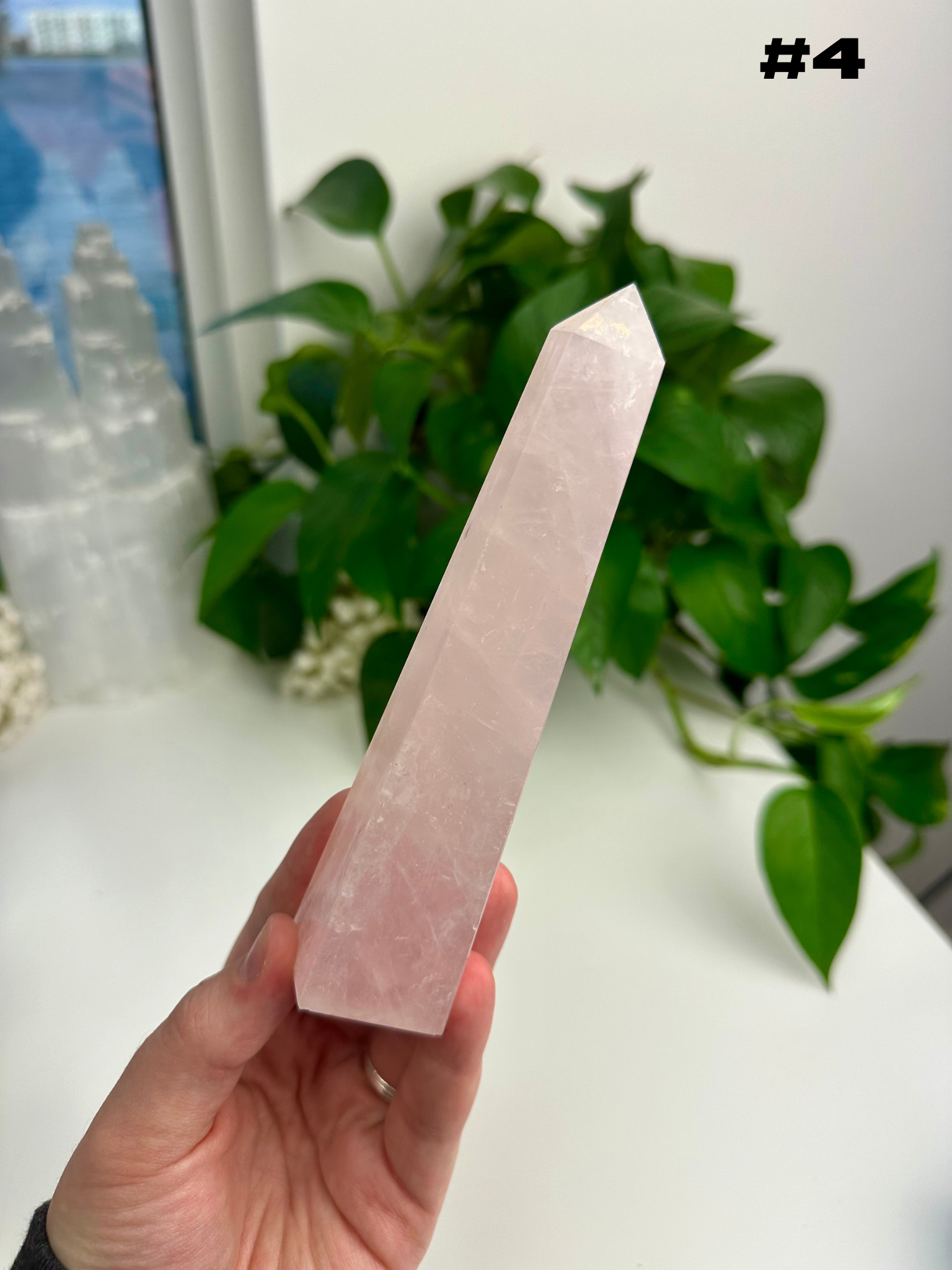 Rose Quartz Obelisks