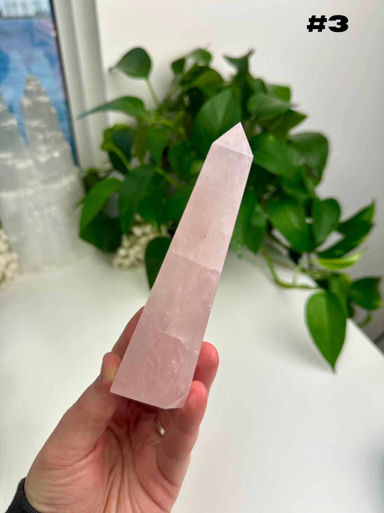 Rose Quartz Obelisks