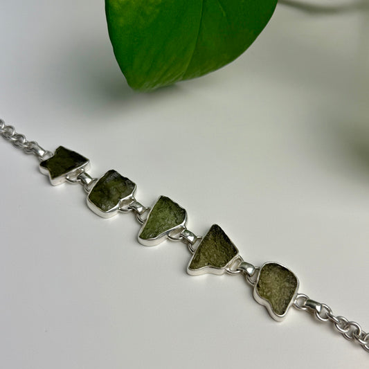 Collectors Piece Moldavite Bracelet