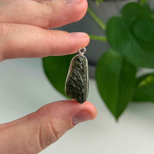 Large 3.64 Gram Moldavite Pendant