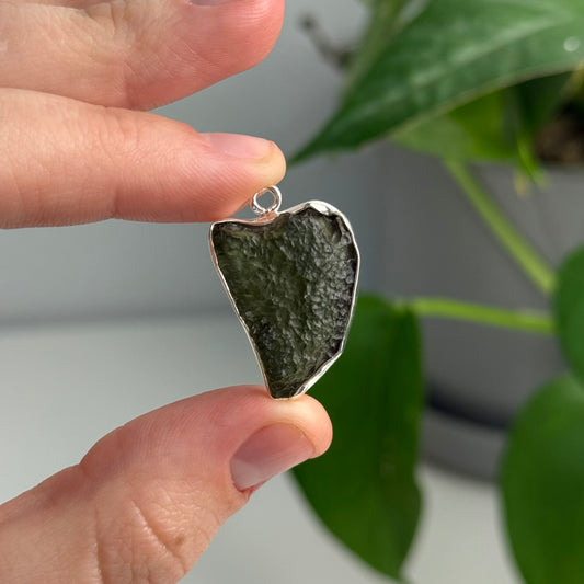 Large 4.10 Gram Moldavite Pendant