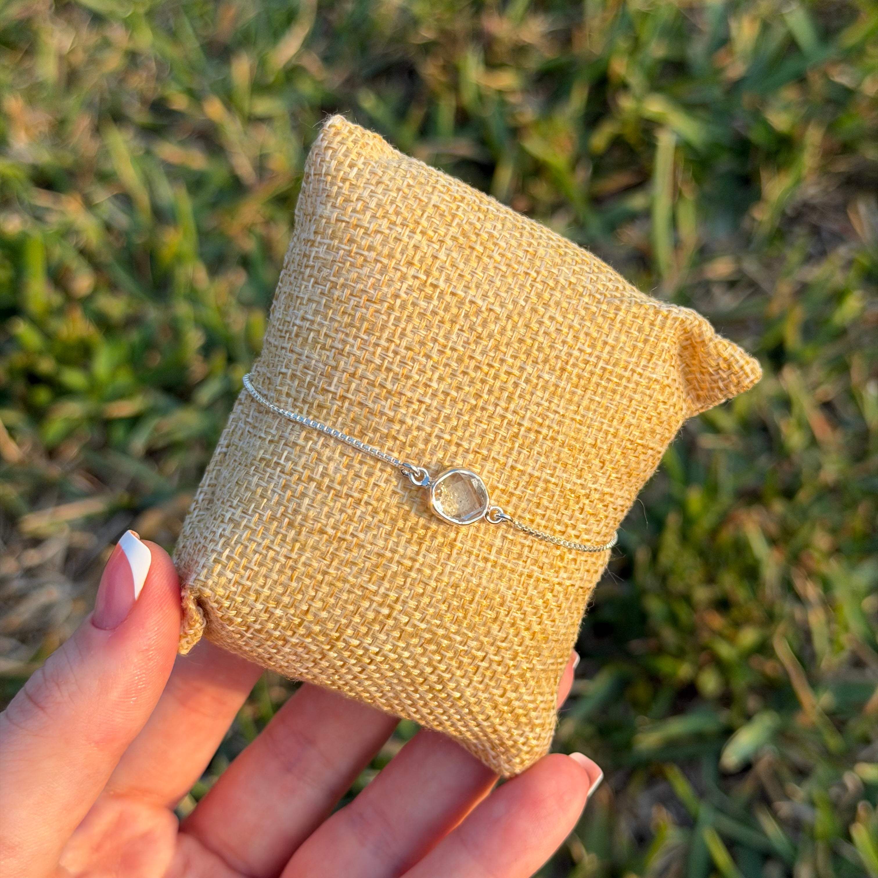 Herkimer Diamond Bolo Bracelets