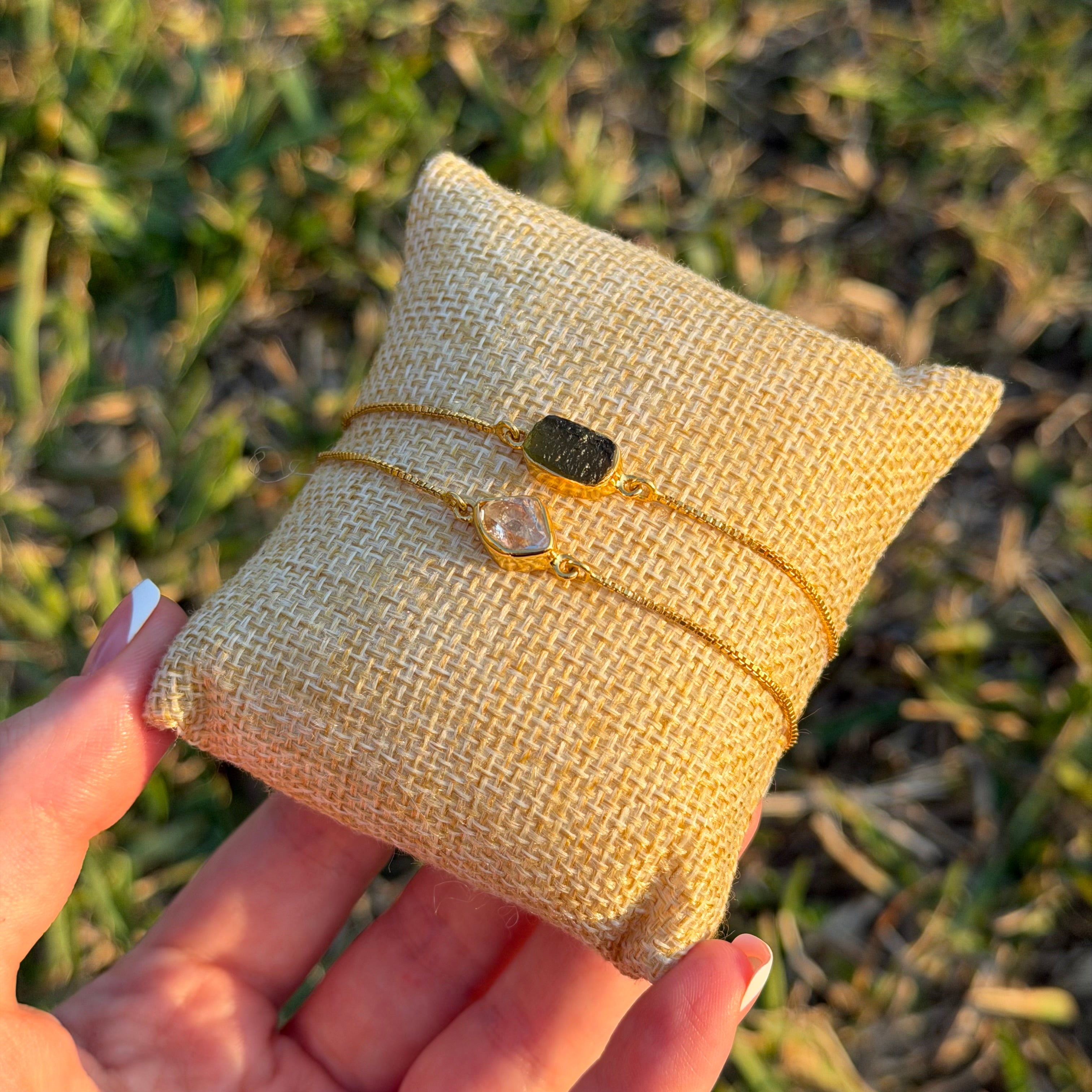 Herkimer Diamond Bolo Bracelets