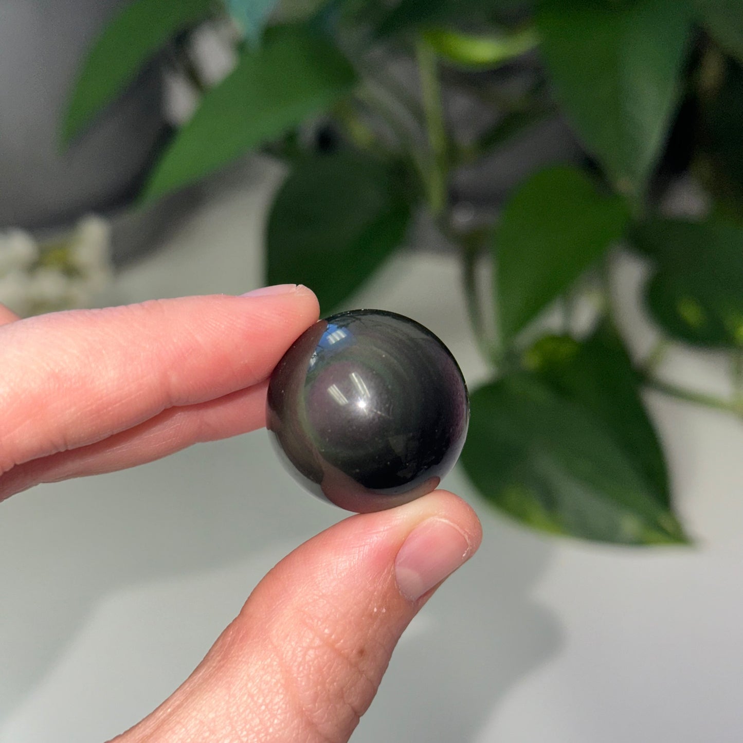 Rainbow Obsidian Spheres