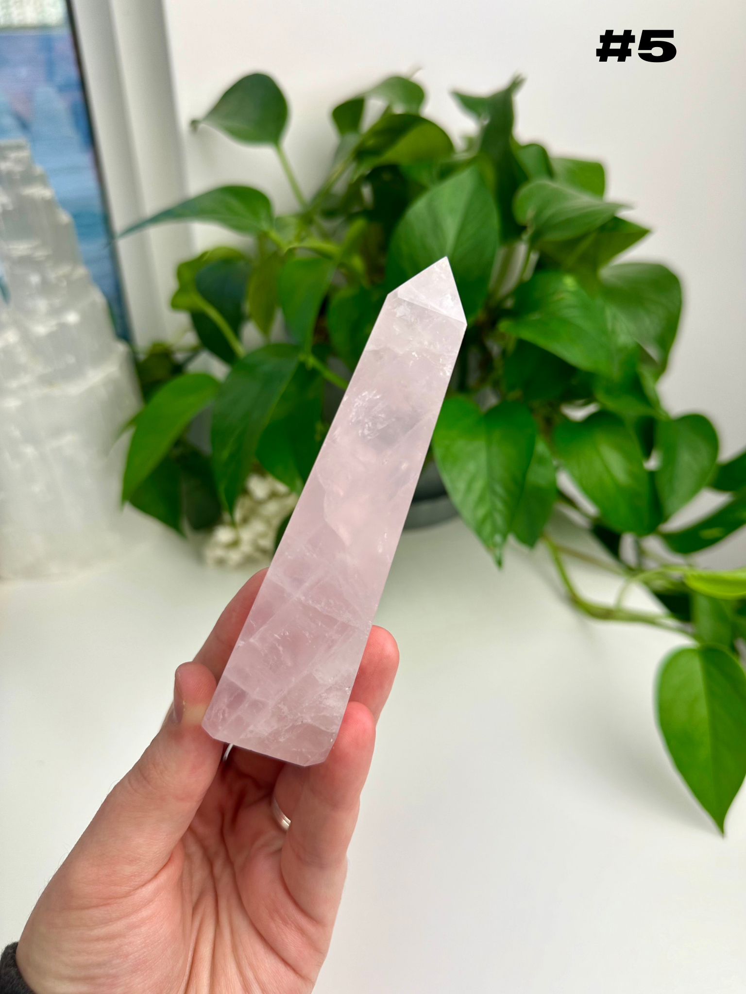 Rose Quartz Obelisks