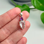 Lepidocrocite & Amethyst Pendant