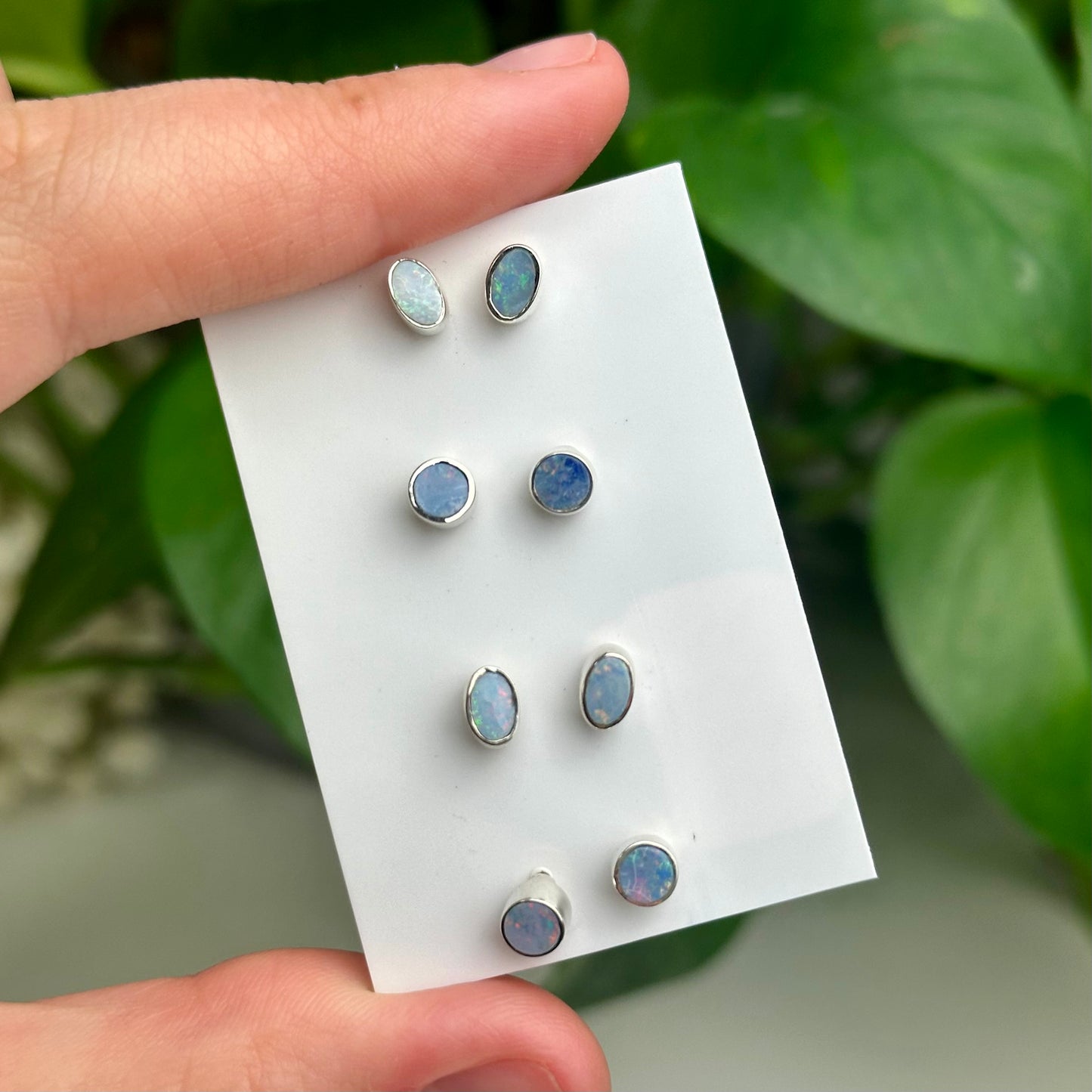 Australian Opal Stud Earrings