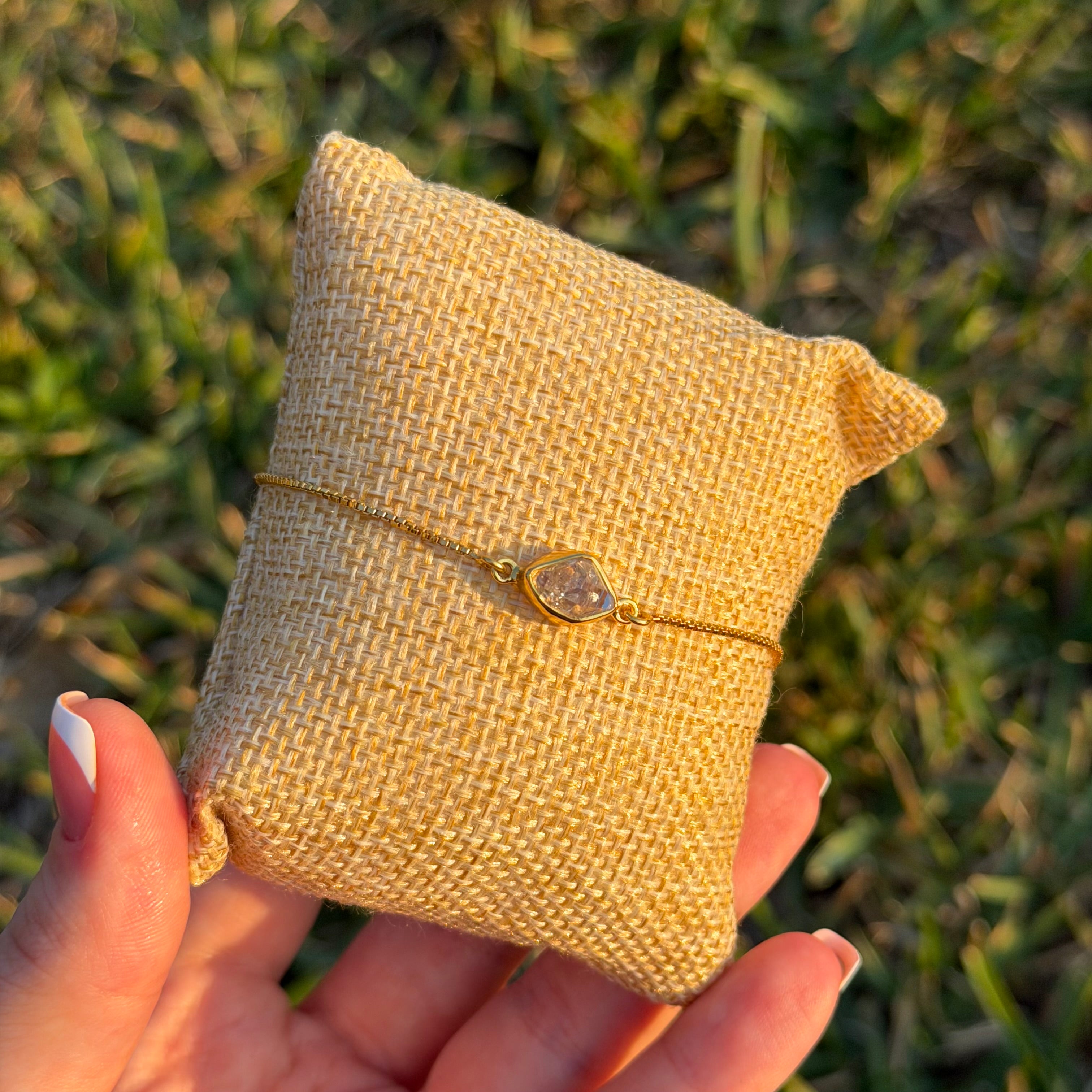 Herkimer Diamond Bolo Bracelets