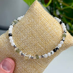 The Ascend Bracelet — Moonstone, Obsidian, Herkimer Diamond, Libyan Desert Glass & Moldavite