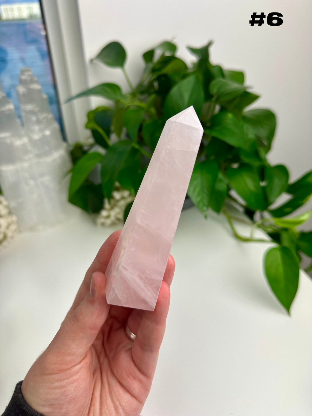 Rose Quartz Obelisks