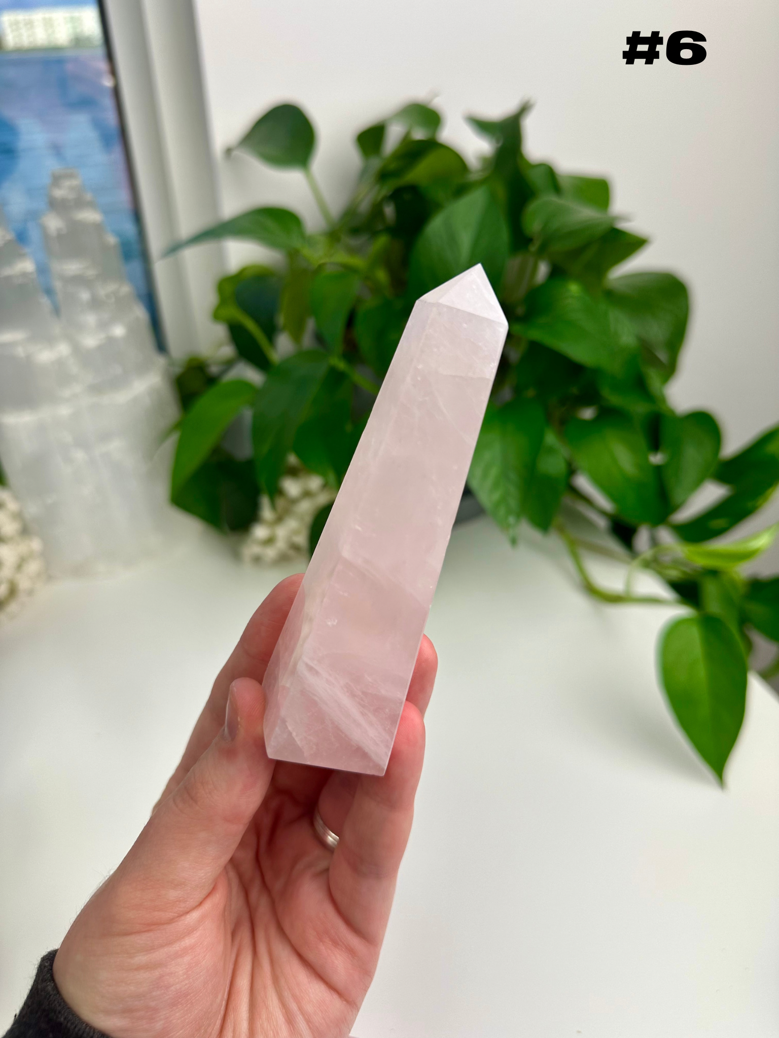 Rose Quartz Obelisks