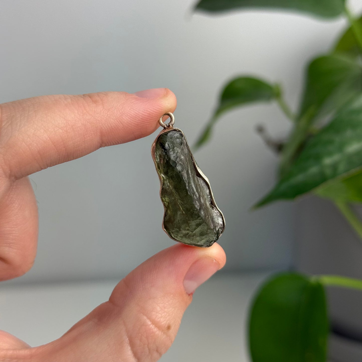 Large 4.80 Gram Moldavite Pendant