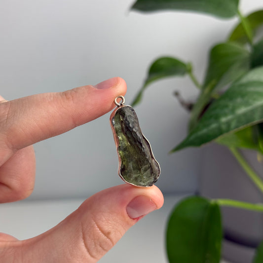 Large 4.80 Gram Moldavite Pendant