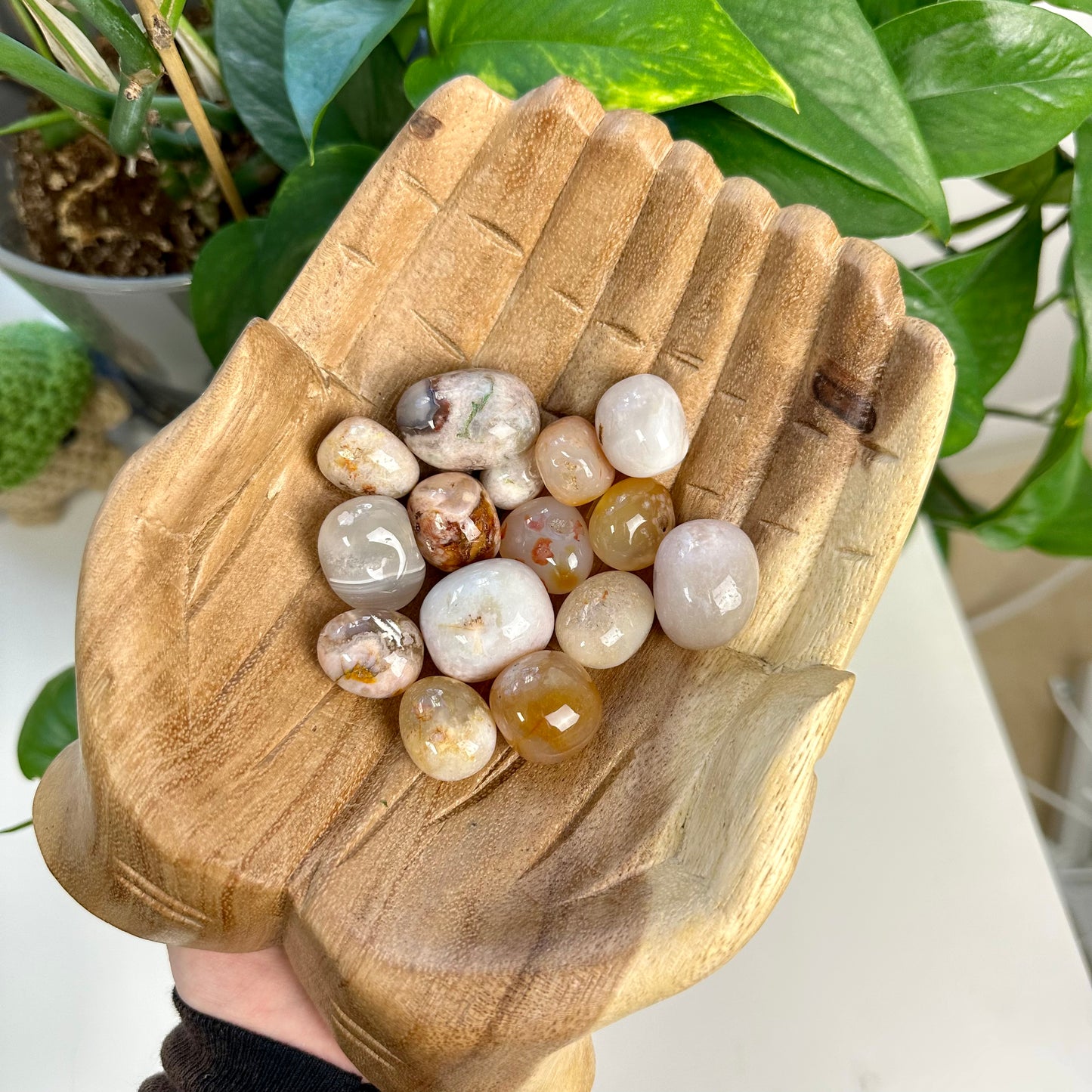 Flower Agate Tumble