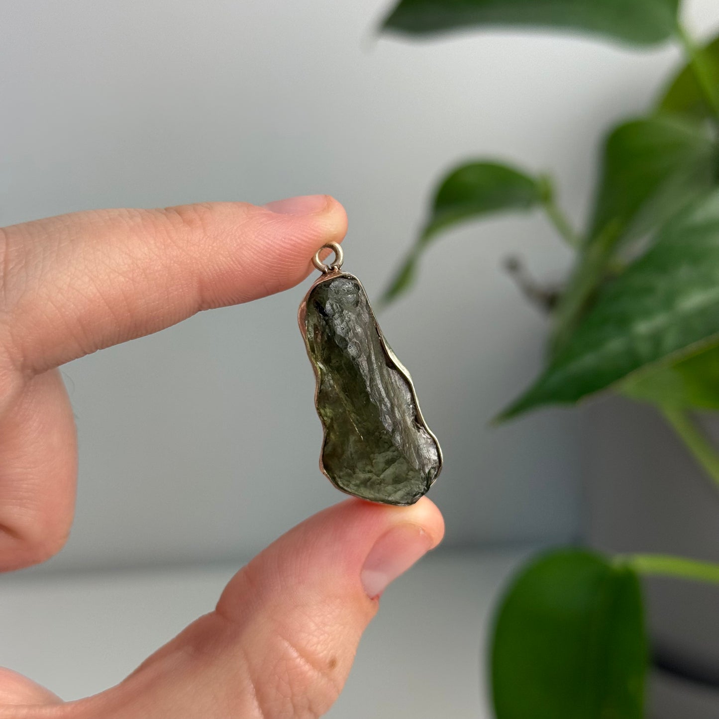 Large 4.80 Gram Moldavite Pendant