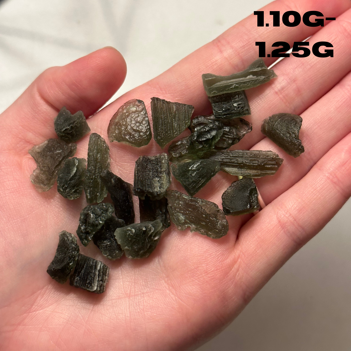 Intuitively Chosen Moldavite Specimens