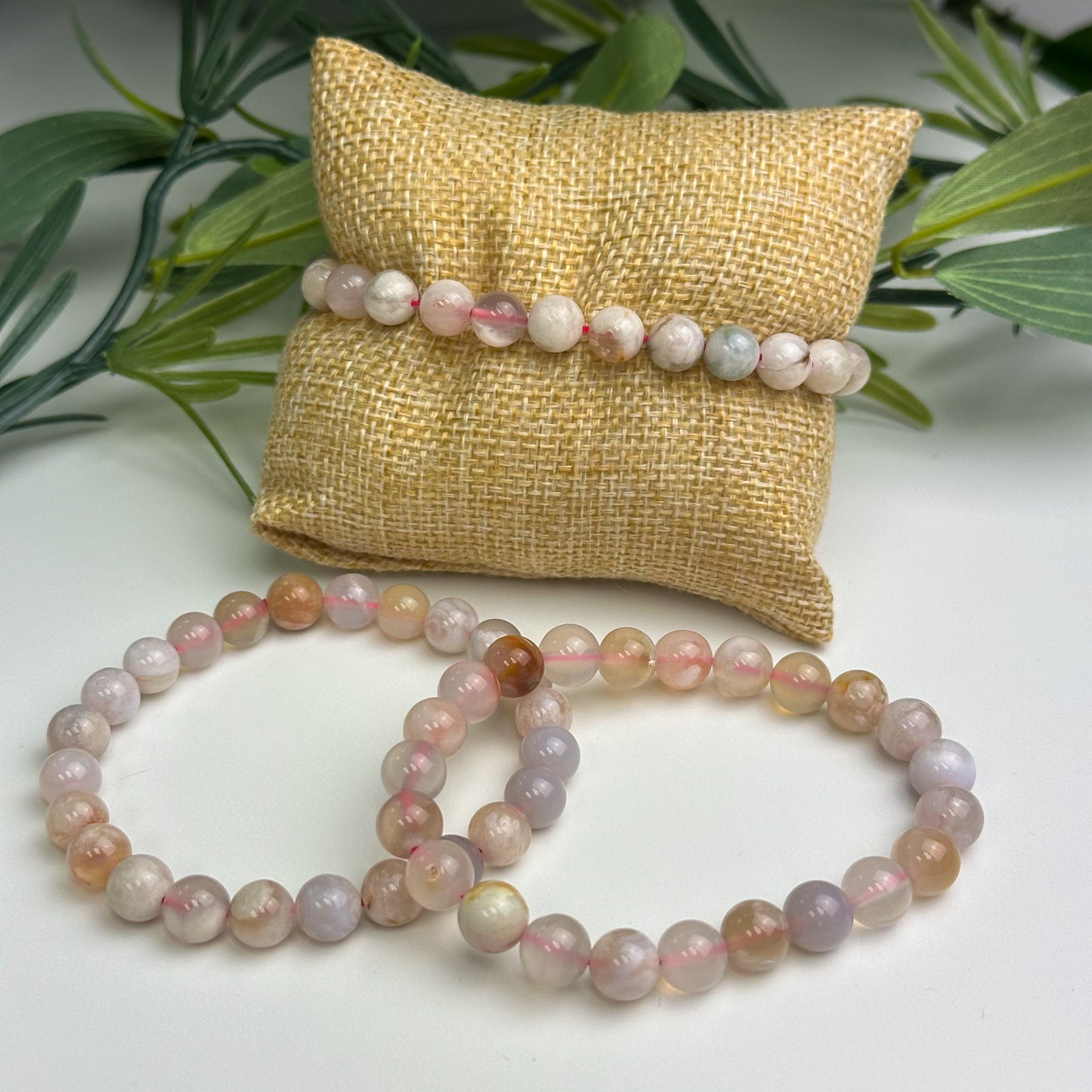 Flower Agate Bracelet