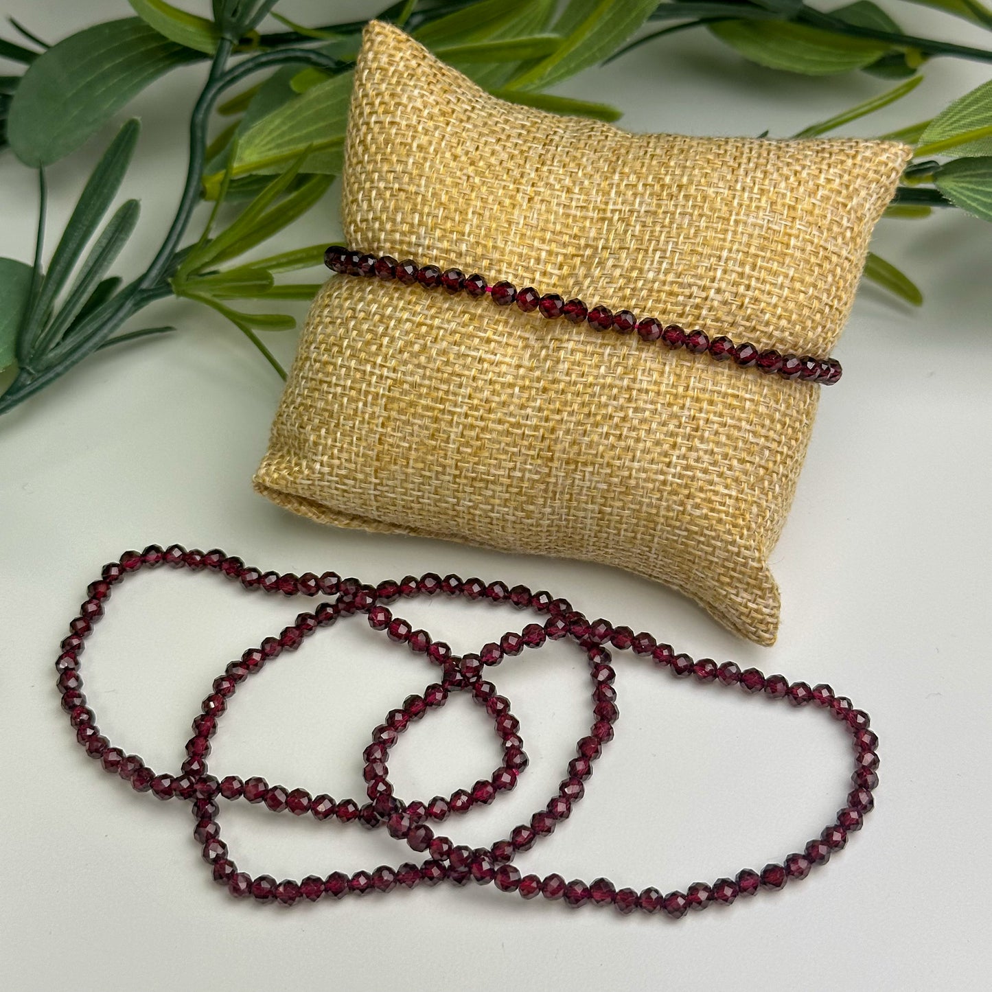 Faceted Garnet Bracelet