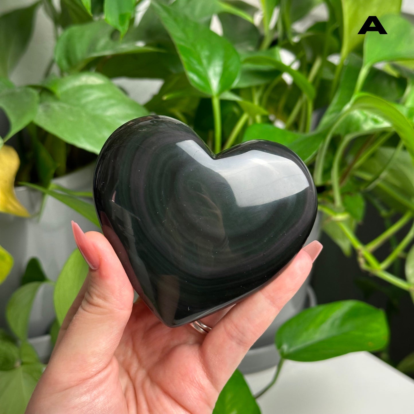 Rainbow Obsidian Hearts