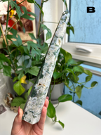 Moss Agate Obelisks