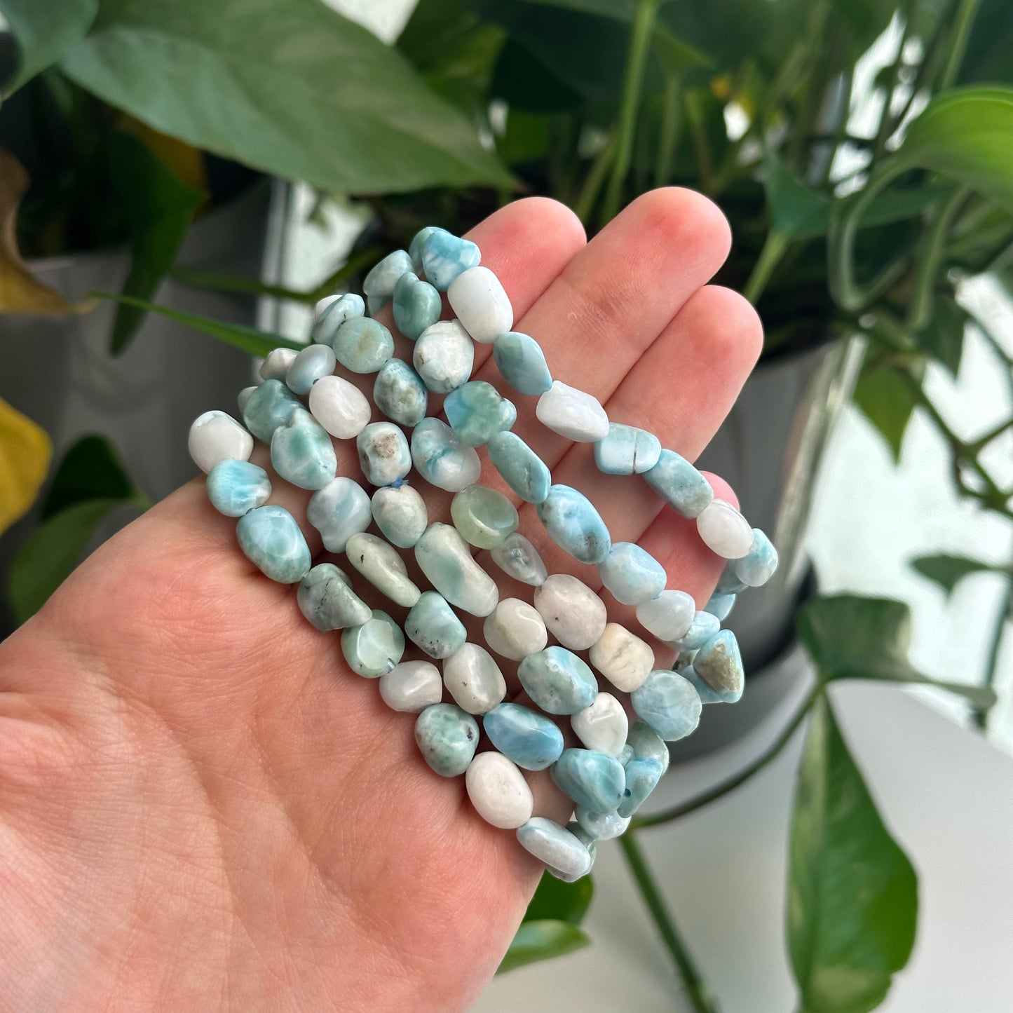 Larimar Nugget Bracelets