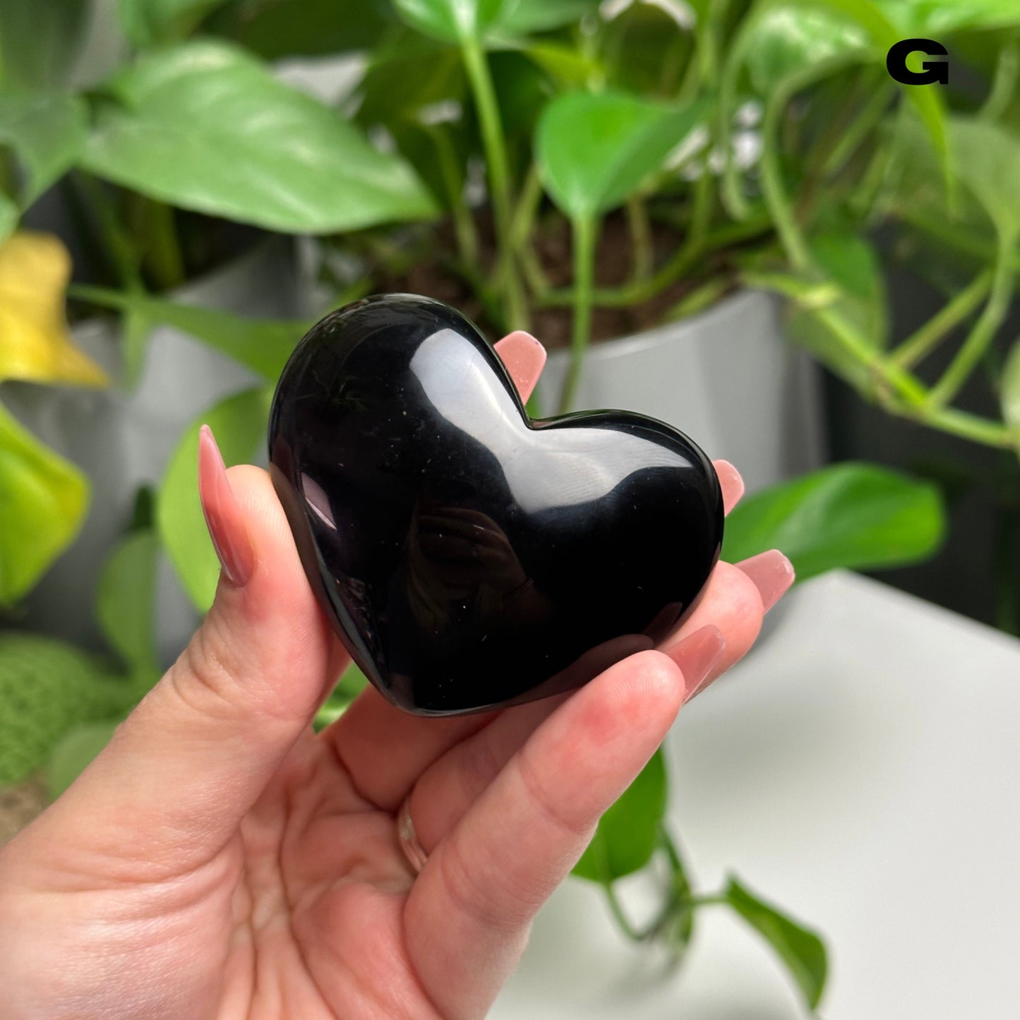 Rainbow Obsidian Hearts